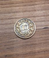 Schweizer Münze: 10 Rappen, 1918, Selten! Top Zustand