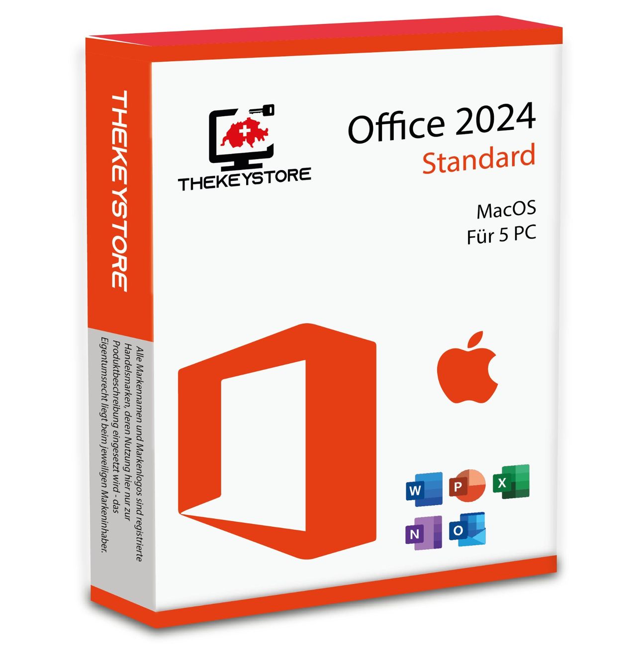 Microsoft Software: Microsoft Office 2024 Standard Mac - 5 PC's – Usato da Luzern venduto da TheKeyStore
