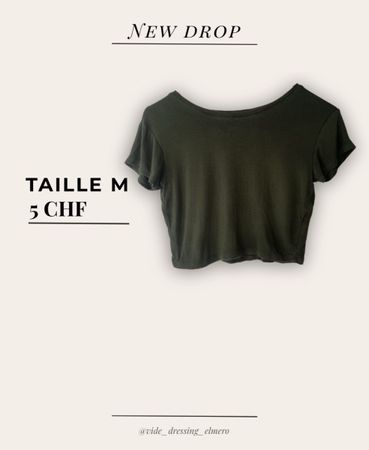T-shirt femme vert taille M