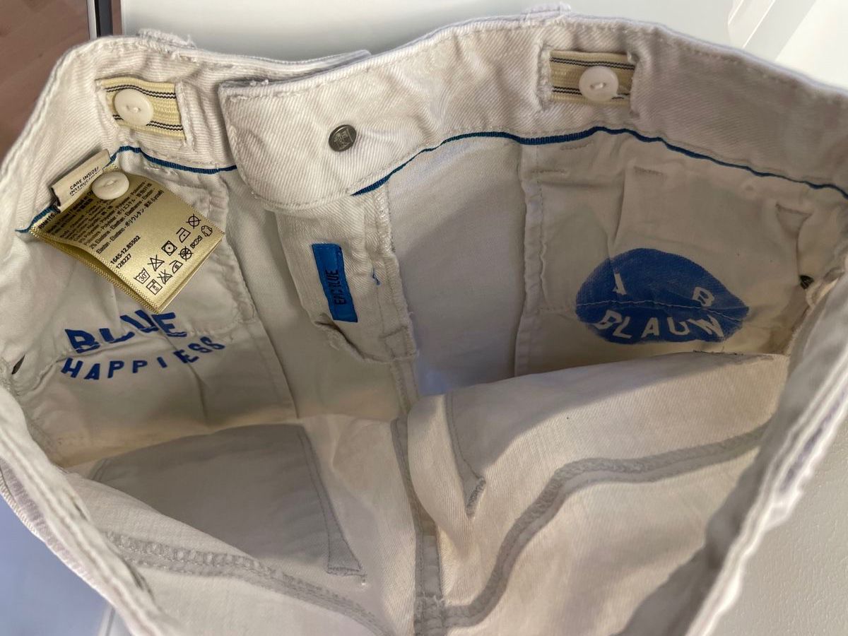 Pantaloni: Scotch&Soda Kinder Sommer-Hose hellgrau Gr. 140 – Usato da Berg TG venduto da Gianeja 3