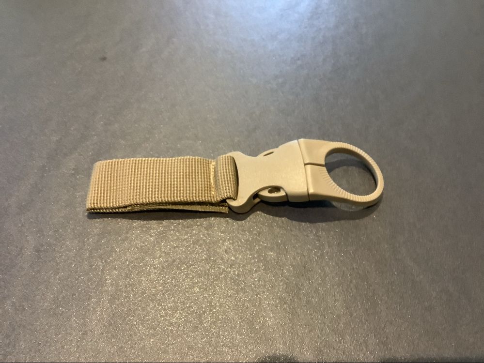 Porte-bouteille en nylon pour sac à dos tactique - Système Molle - Pour camping, Noir
