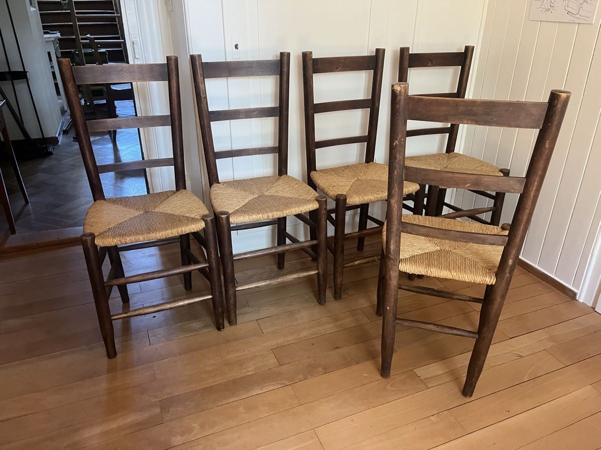 Sedie: 5 alte Tessiner Stühle – Usato da Wiesenberg venduto da swissantik 3