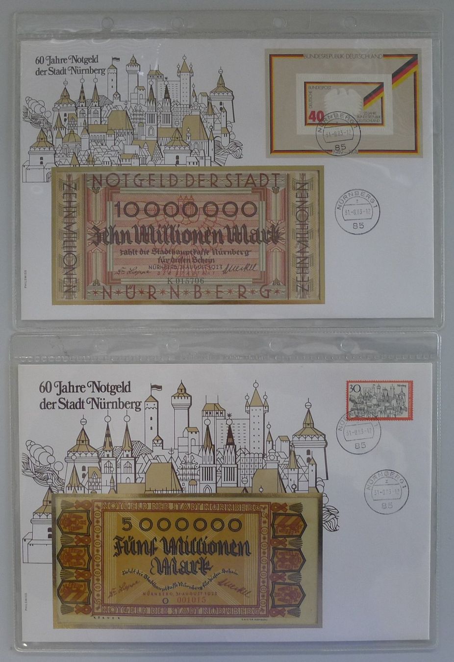 Tutti le monete: 1983-1995, Numisbriefe: Ordner mit 24 Briefen & Blättern – Usato da Sursee venduto da Luzernerraute 7