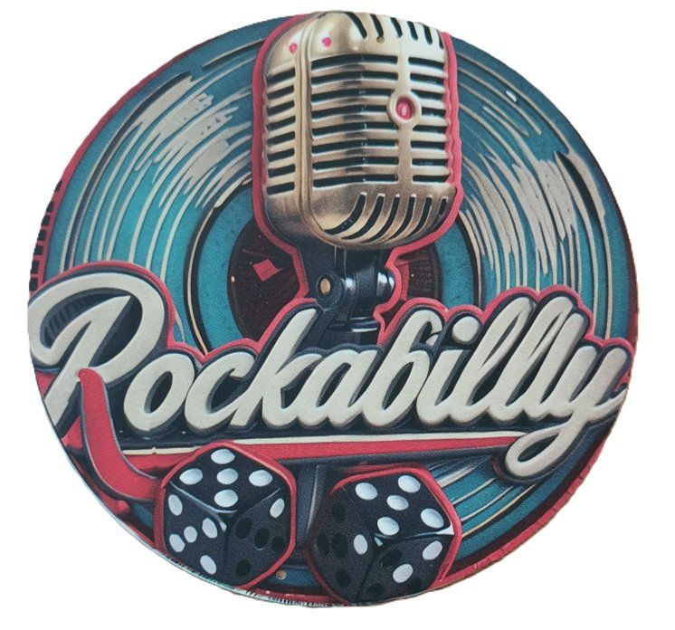 Insegne: ROCKABILLY - Blechschild  (neu/OVP) – Nuovo e nell'imballaggio originale da Wilen b. Wollerau venduto da morethanmusic