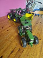 Landwirtschaftsspielzeug  Bruder Traktors mit eine Anhänger