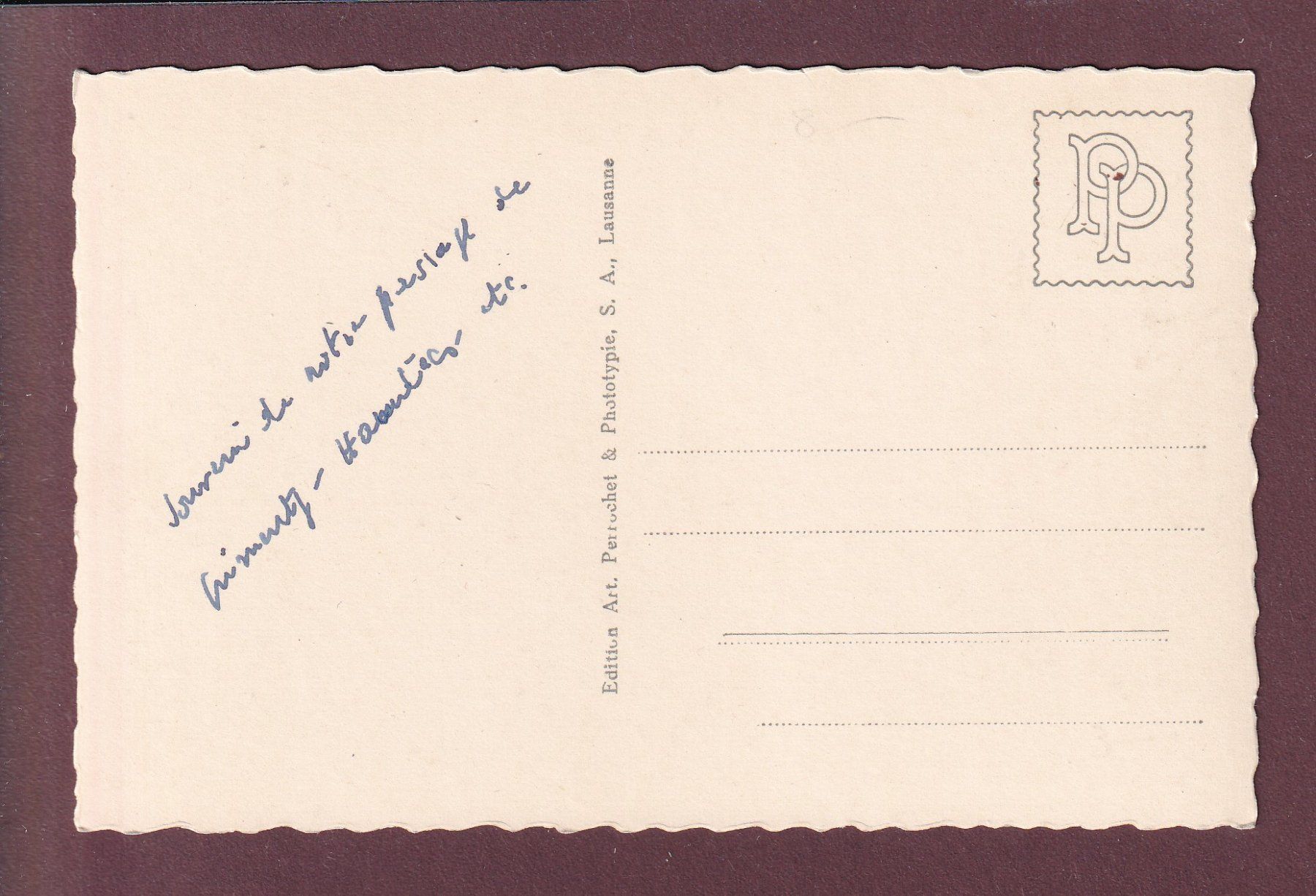 Cartoline postali: EVOLENE - Vue générale – Usato da Pully venduto da nicecards 1