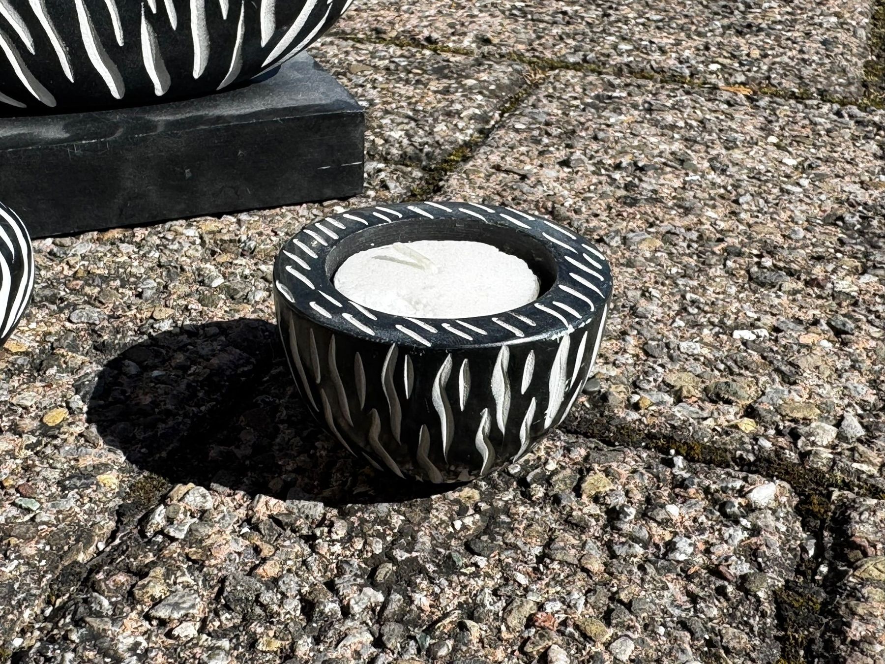 Tutte le decorazioni: 5-tlg. Dekoset aus ev. Stein – Usato da Egg b. Zürich venduto da Brocki_Insel_Egg 4