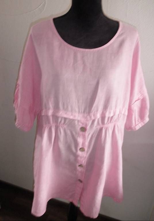 Tuniche: Leinen Tunika Bluse Rosa - 1 Size – Usato da Luzern venduto da aloevira