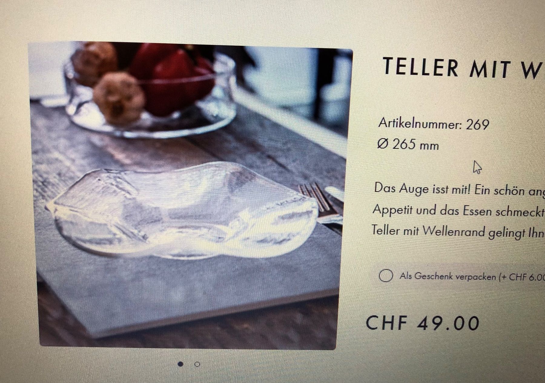 Glasi Hergiswil Teller: Glasi Hergiswil Teller 12 Stk. – Gebraucht aus Eiken von Banane7777777 1