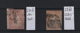 Strubel Lot B / 24B + 25B Vollrand + schön Kat. 420.-