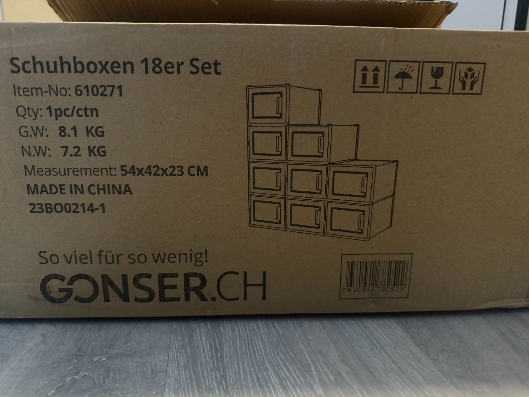 Armadi: Schuhboxen 18-teilig – Nuovo e nell'imballaggio originale da Neftenbach venduto da Majjja