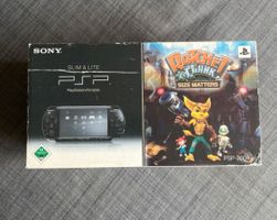 PSP 2004 Piano Black Slim&Lite + Ratchet & Clank Sammler TOP