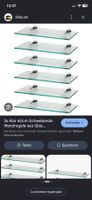 Schweberegal aus Glas
