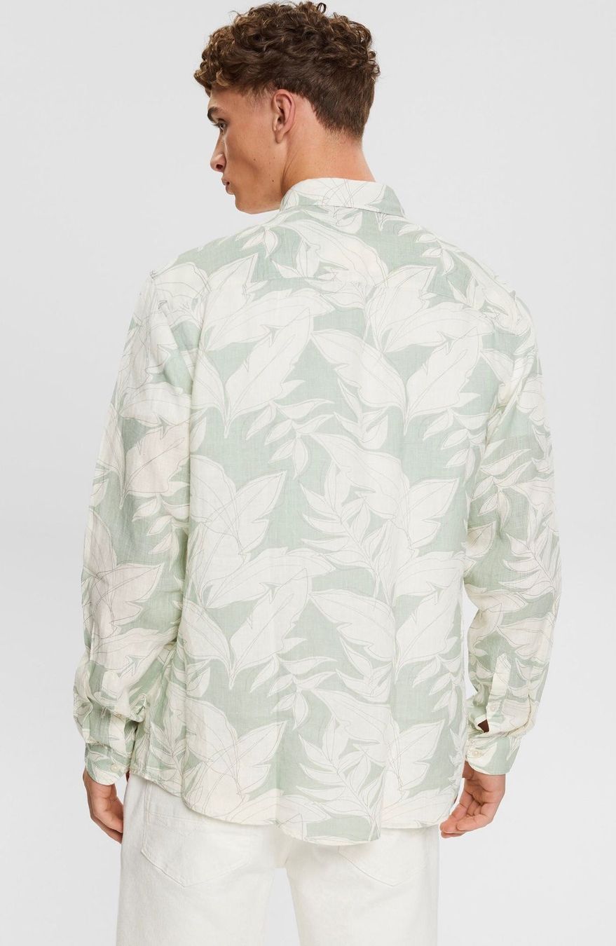 Esprit Camicie: Gemustertes Hemd aus 100% Leinen – Nuovo e nell'imballaggio originale da Wittenbach venduto da bes_k8vr 1
