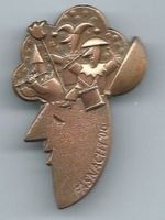 Fasnachtsplakette Basel, "Blaggedde" 2006 (Bronce)