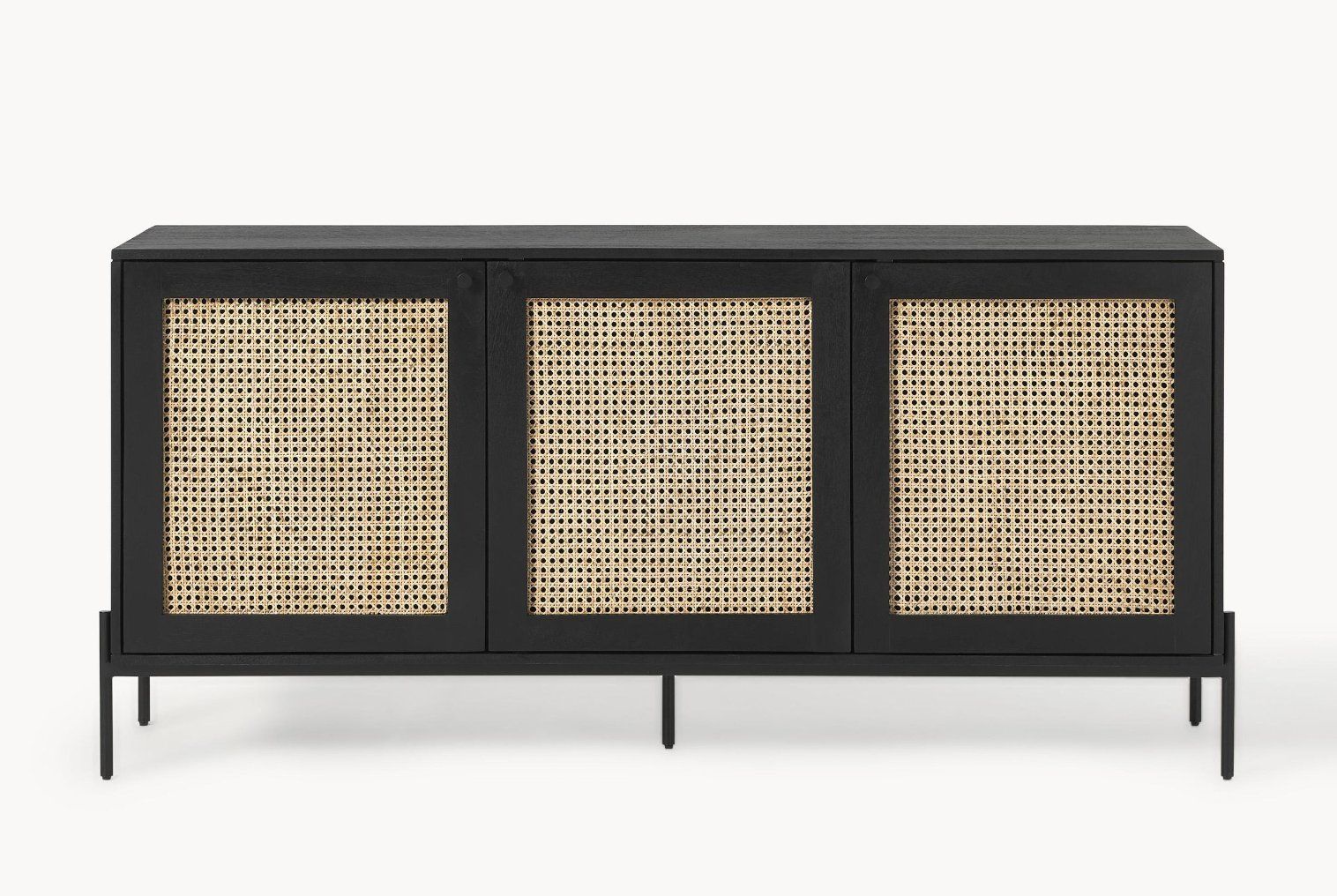 Westwing Cassettiere: Westwing, Sideboard Vienna mit Wiener Geflecht - schwarz – Usato da Aarburg venduto da ste_clp7 4