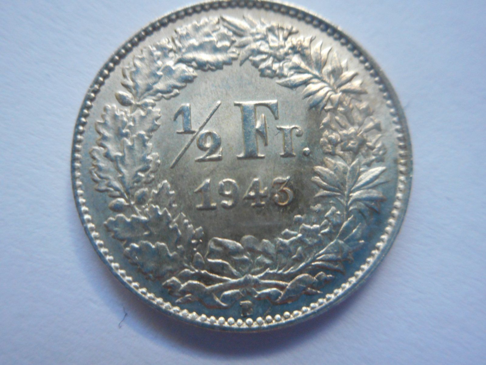 Alle Münzen: 50 Rp. 1943 silber  unz/stgl – Neu (gemäss Beschreibung) aus Kriegstetten von pizlad2010