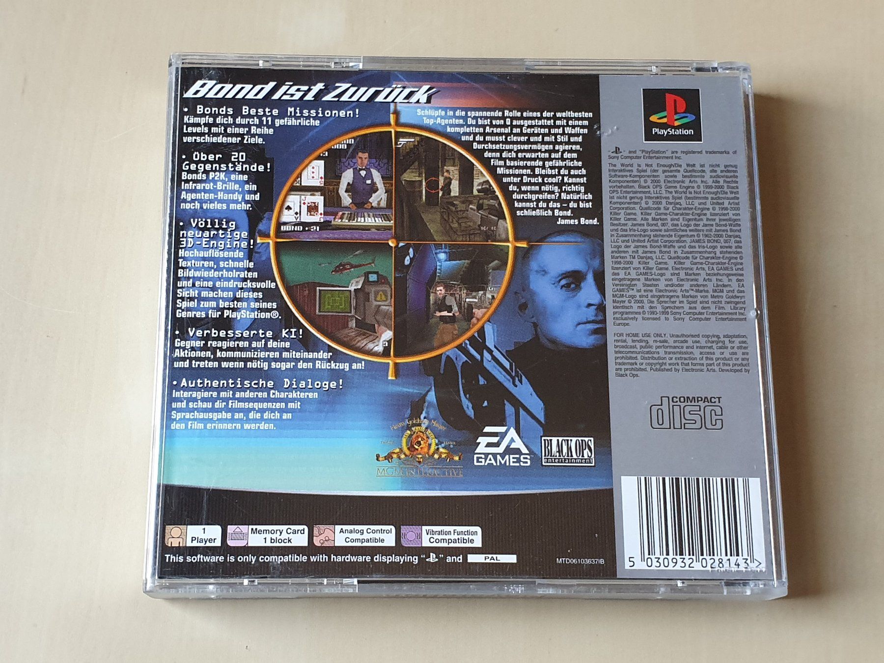Sony Spiele: 007 die Welt ist nicht genug – Gebraucht aus Stansstad von collectorsshop 1