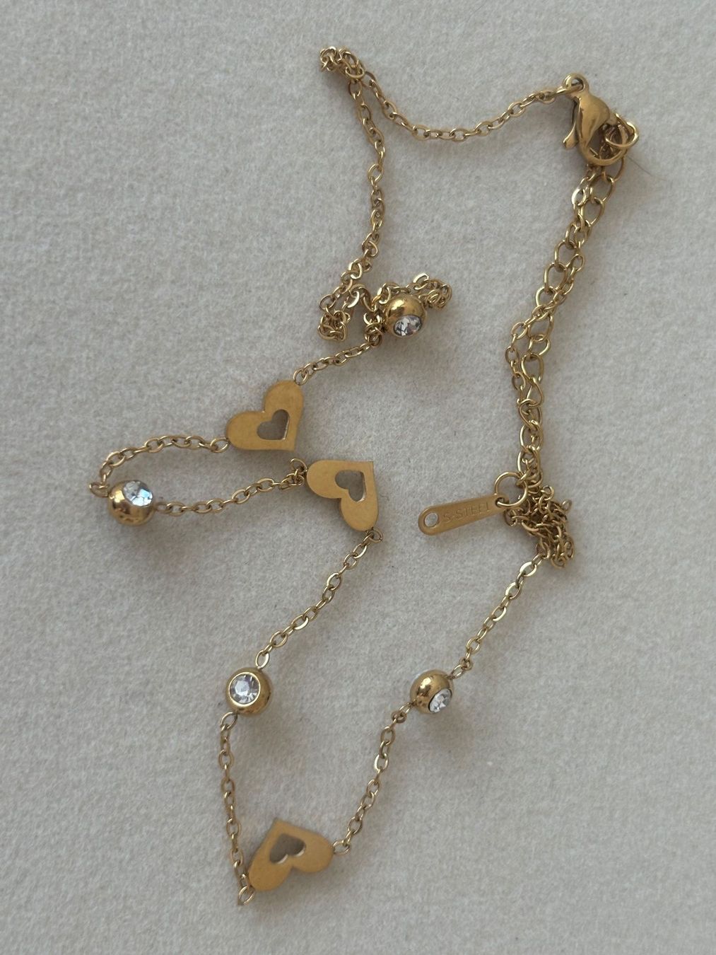 Catenine: Luxus Elegante Edelsthal Kette Farbe : Gold – Nuovo (secondo la descrizione) da Biel-Bienne venduto da Roserosse13 3
