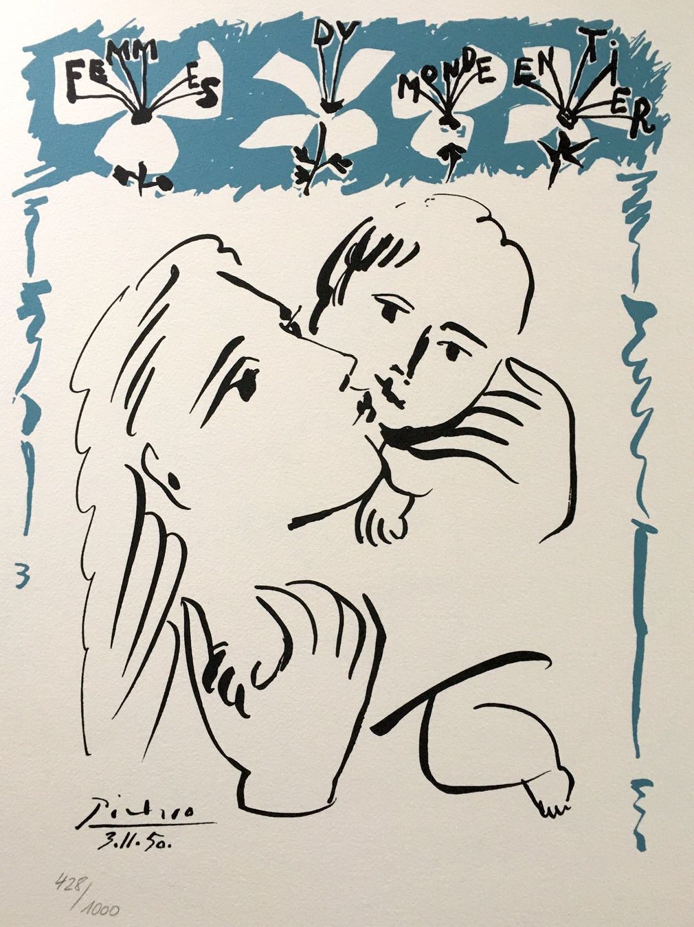 Grafica & Litografie: Pablo Picasso "Femmes du Monde Entier" Farblithographie – Usato da Nennigkofen venduto da Sommersonnen 2