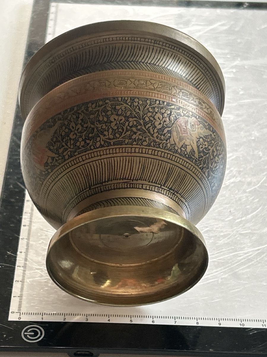 Vasi & Recipienti: Vase mit Gitter aus Messing antik(I10) – Usato da Neuenhof venduto da bro_9zsg 3