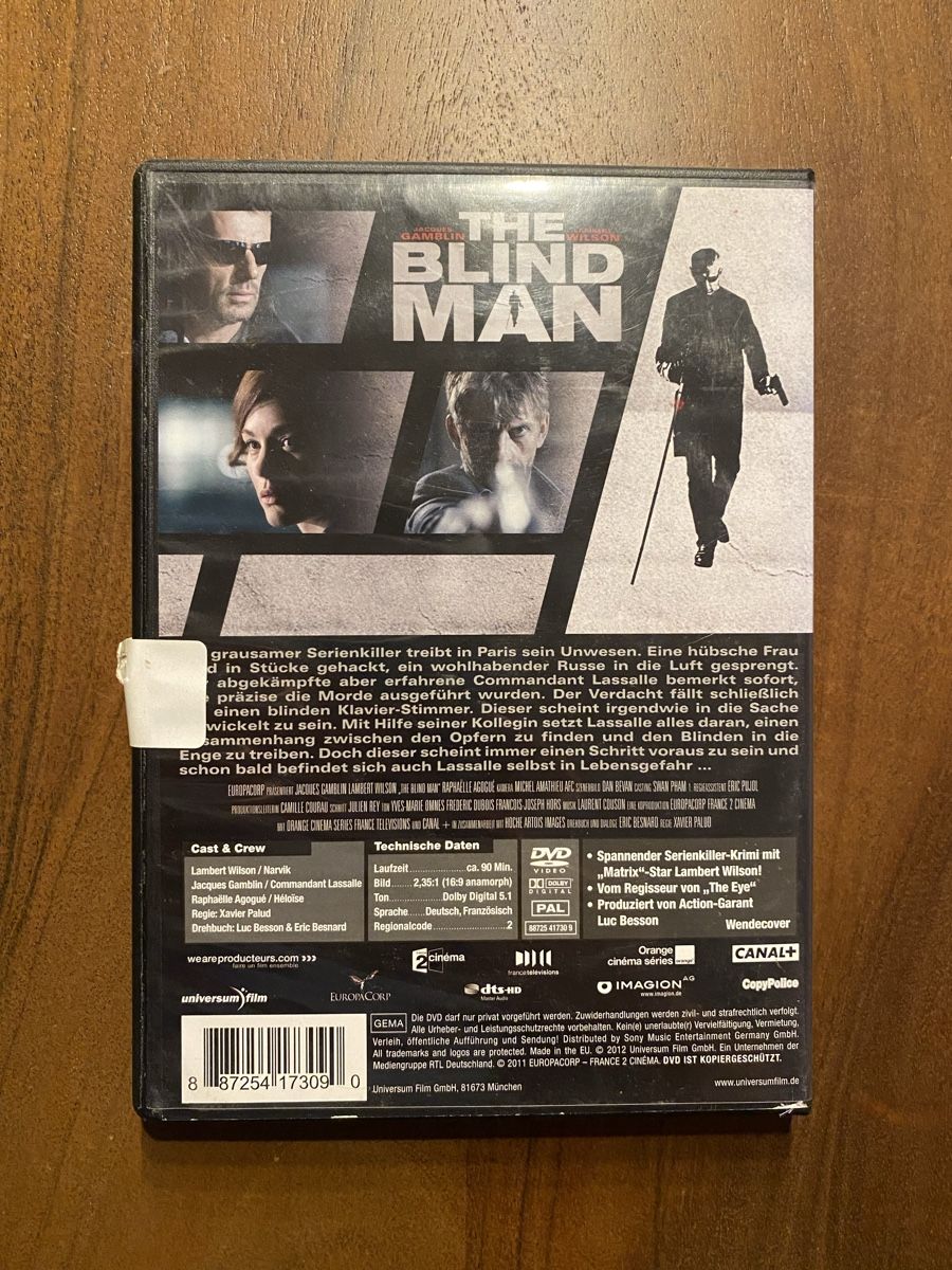 Tutti i DVDs: The Blind Man DVD – Usato da Thunstetten venduto da Virus_33 2