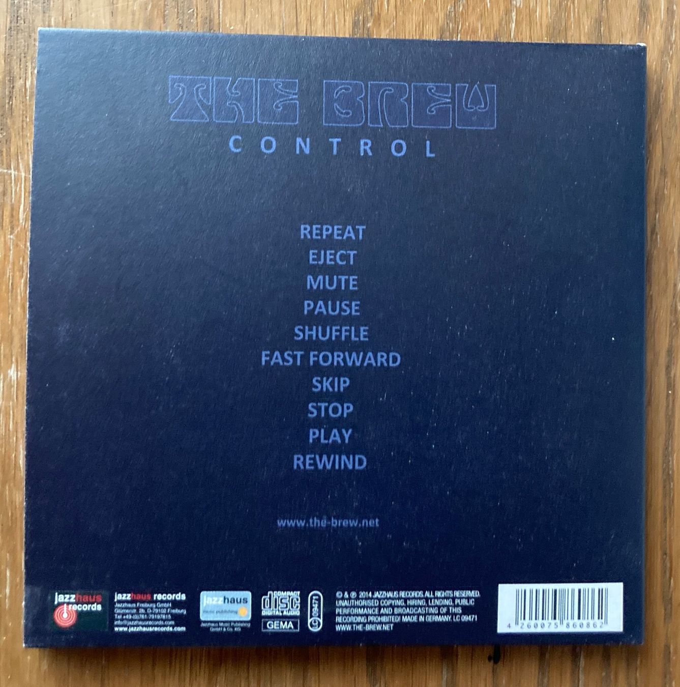 CDs: THE BREW "Control" 2014 – Gebraucht aus Attiswil von Jay70 1