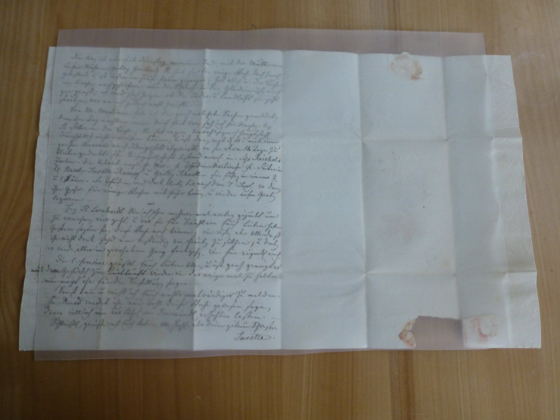 Documenti: Basel Brief nach Erlimoos bei Olten 1838 – Usato da Bettlach venduto da 1saurer 3