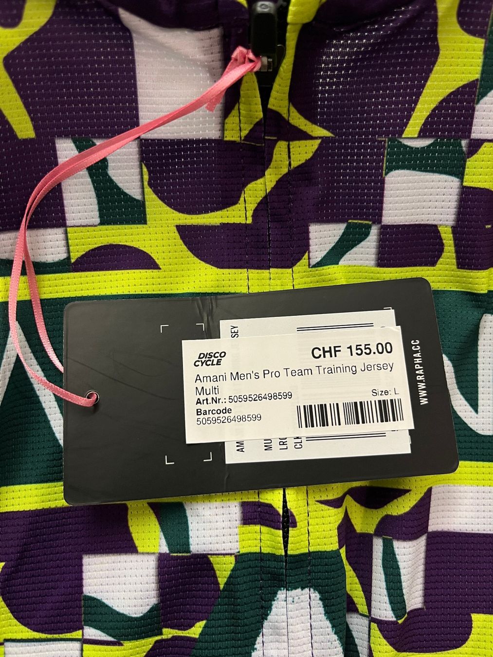Rapha Canottiere & Pantaloni: % Rapha Men's Amani Pro Team Training Jersey - Multi L – Nuovo e nell'imballaggio originale da Bern venduto da Disco_Cycle 2