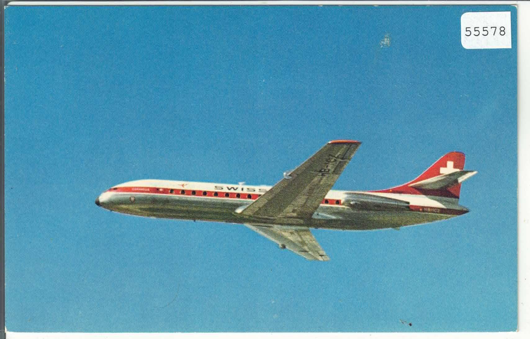Ansichtskarten: Swissair - Caravelle – Gebraucht aus Ettingen von Kartenplanet