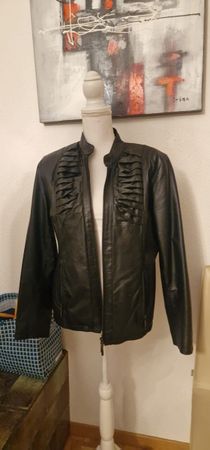 Sarah Kern echt Lederjacke, Grösse 42, Schwarz, Neu!