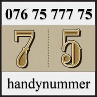 Handynummer, Telefonnummer, Natelnummer, 076 75 777 75