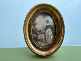 Scène baroque entre deux femmes