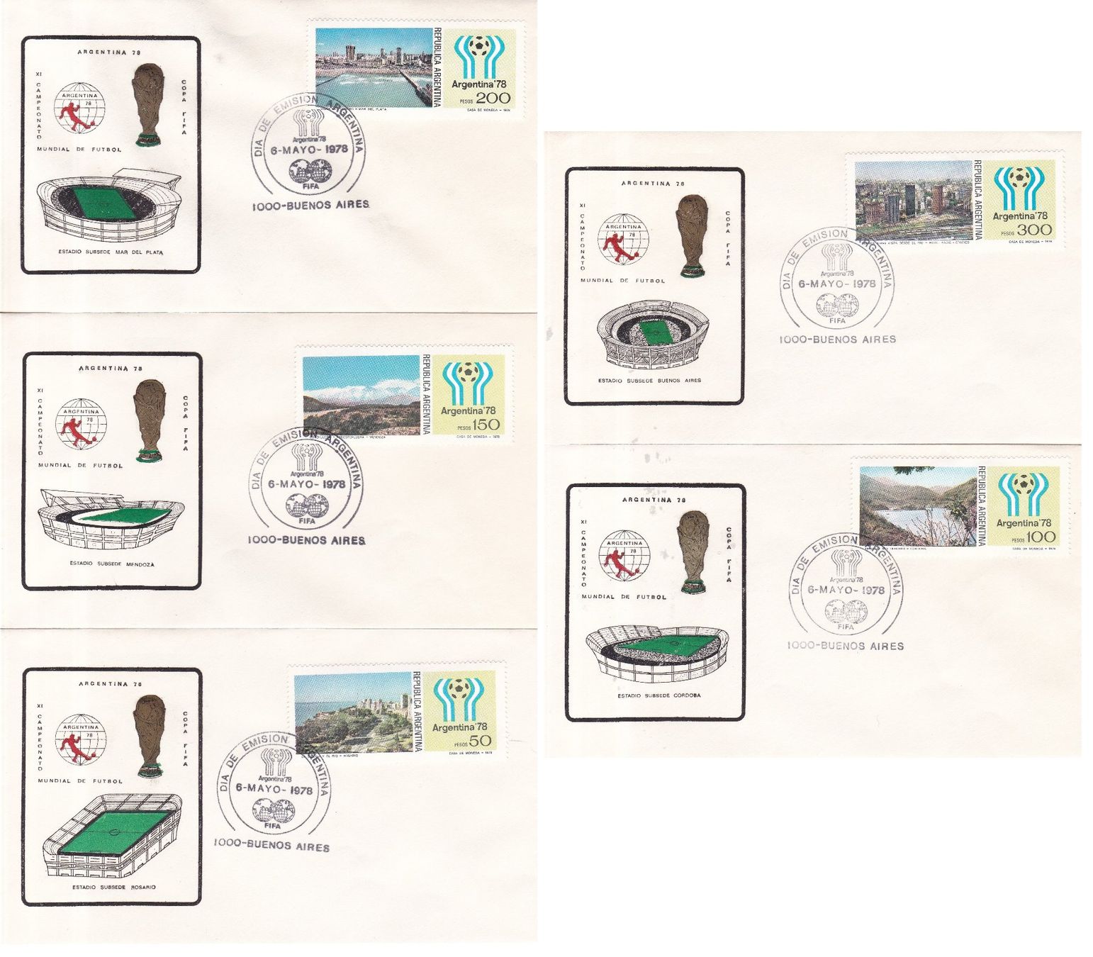 Tous les timbres: 54 Stk. FDCs, Sonderbriefe "Fussball WM" – D'occasion à Münchwilen AG par Nesar 7