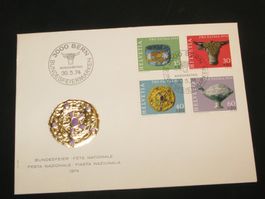 Pro Patria FDC 1974 Nr. 162 - 165, Kunst + Handwerk,