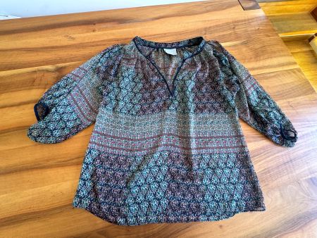MAEVE fliessendes Sommer Oberteil Bluse Gr S bunt gemustert