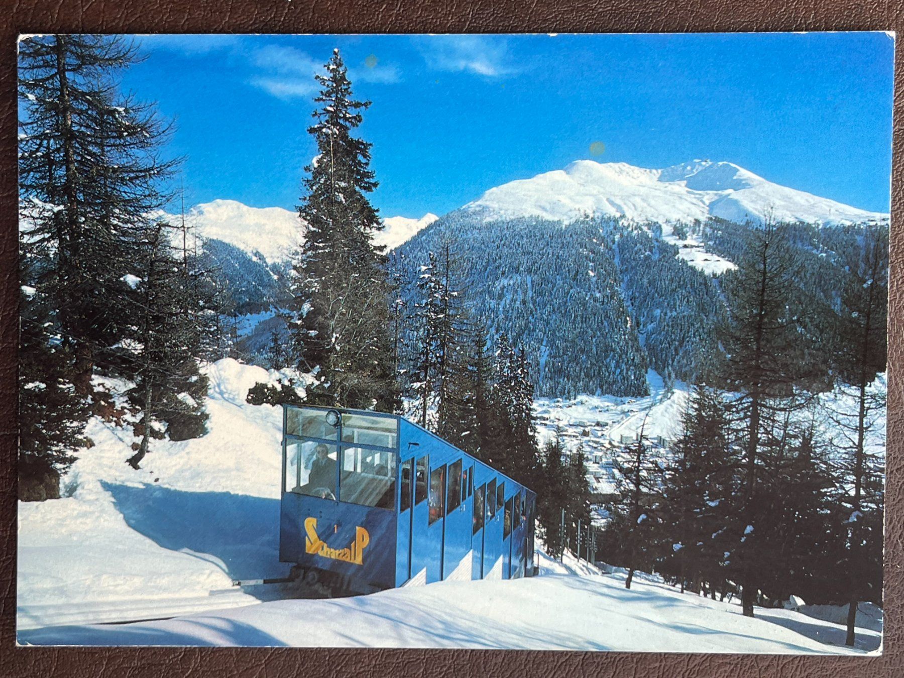 Ansichtskarten: Davos - Schatzalpbahn – Gebraucht aus Steg VS von danwer74