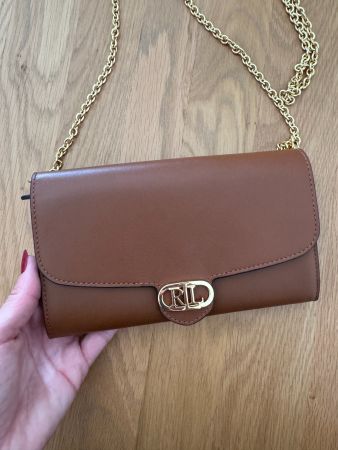 NEU & Ungetragen: Ralph Lauran Leder Clutch Tan