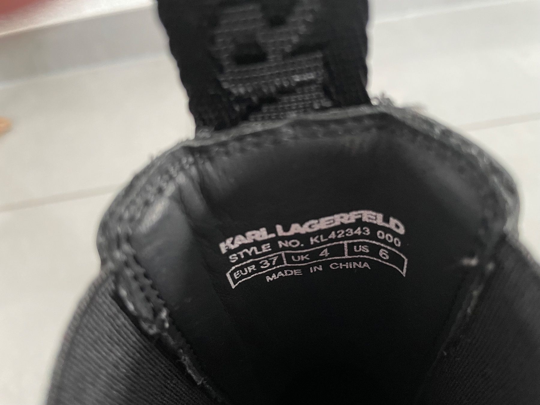Karl Lagerfeld Scarpe da donna: Karl Lagerfeld Boots schwarz Grösse 37 – Usato da Arth venduto da Wenike93 3