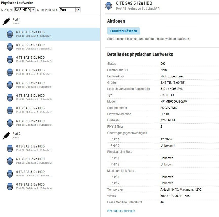 Hewlett Packard Dischi rigidi: HPE 6TB SAS Festplatte 7200 – Usato da Bettwil venduto da man_kys8 2