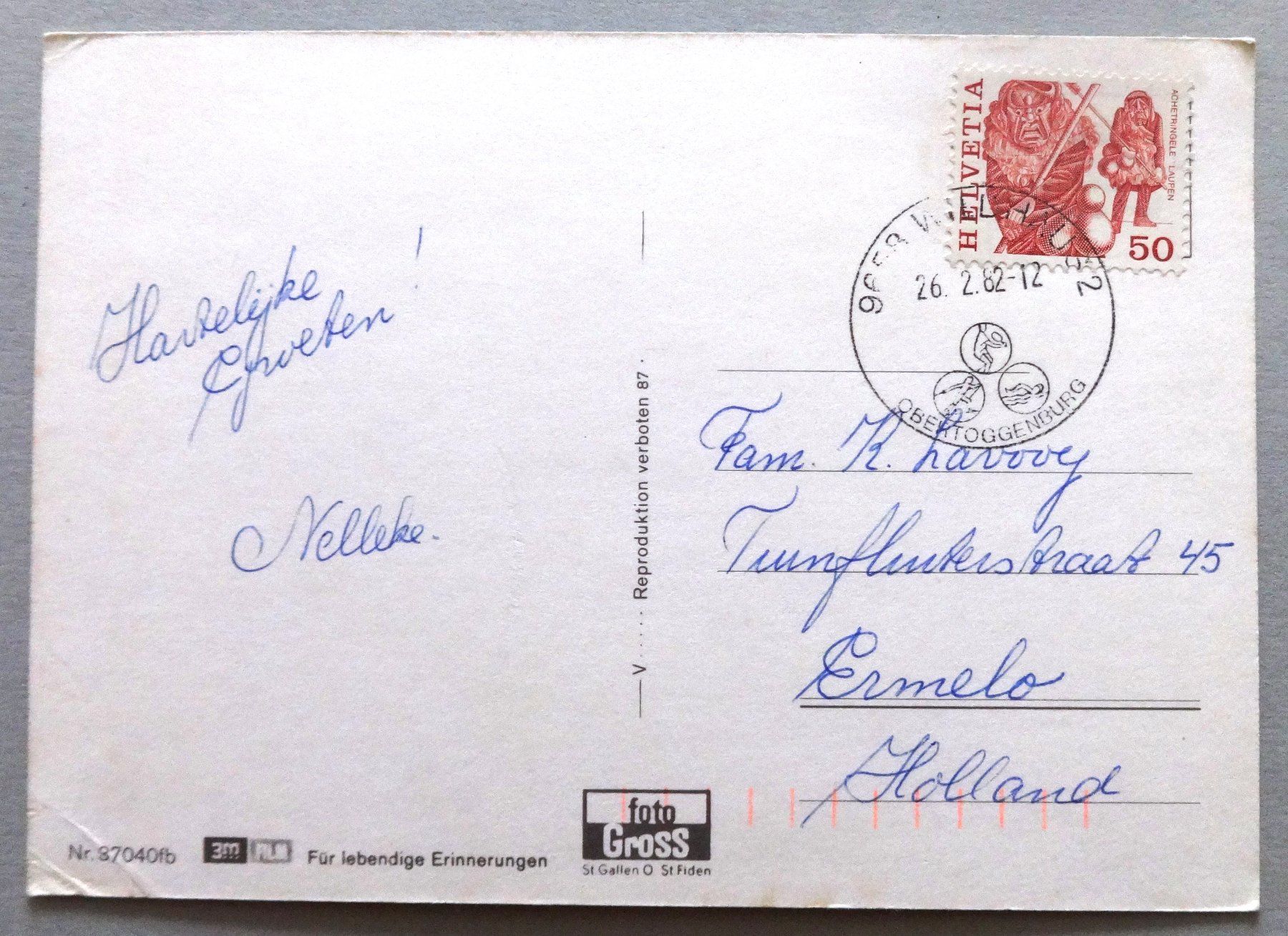 Cartoline postali: Wildhaus-Gamplüt 1360 m ü.M. – Difettoso da Fétigny venduto da Billy2miny 1