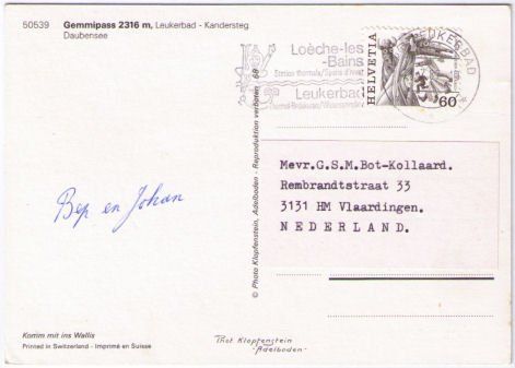 Cartes postales: Leukerbad - 2 Bild AK Gemmipass – D'occasion à Binningen par Mountainrider 1
