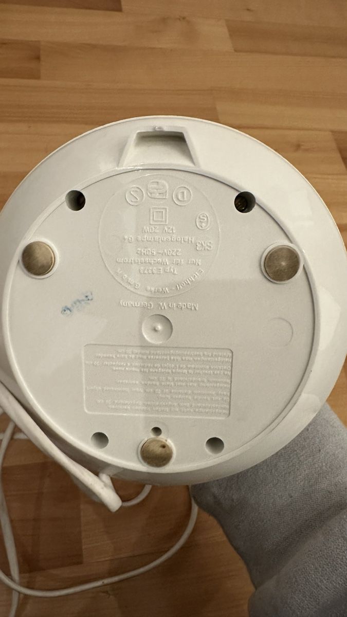 Lampade: Lampe / Tischlampe Eichhoff Werke Weiss – Nuovo (secondo la descrizione) da Ettingen venduto da slg_4107 2