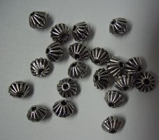 Tibetan  Silver Beads Bicone 4,5 mm