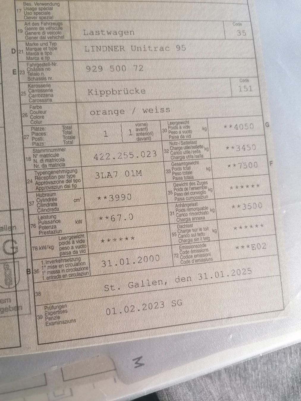 Tutte le macchine: Transporter/Traktor Lindner Unitrac 95 – Usato da Mels venduto da lad_8ctm 9