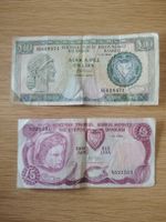 Zyprische Lira 10 (1990) und 5 (1990)