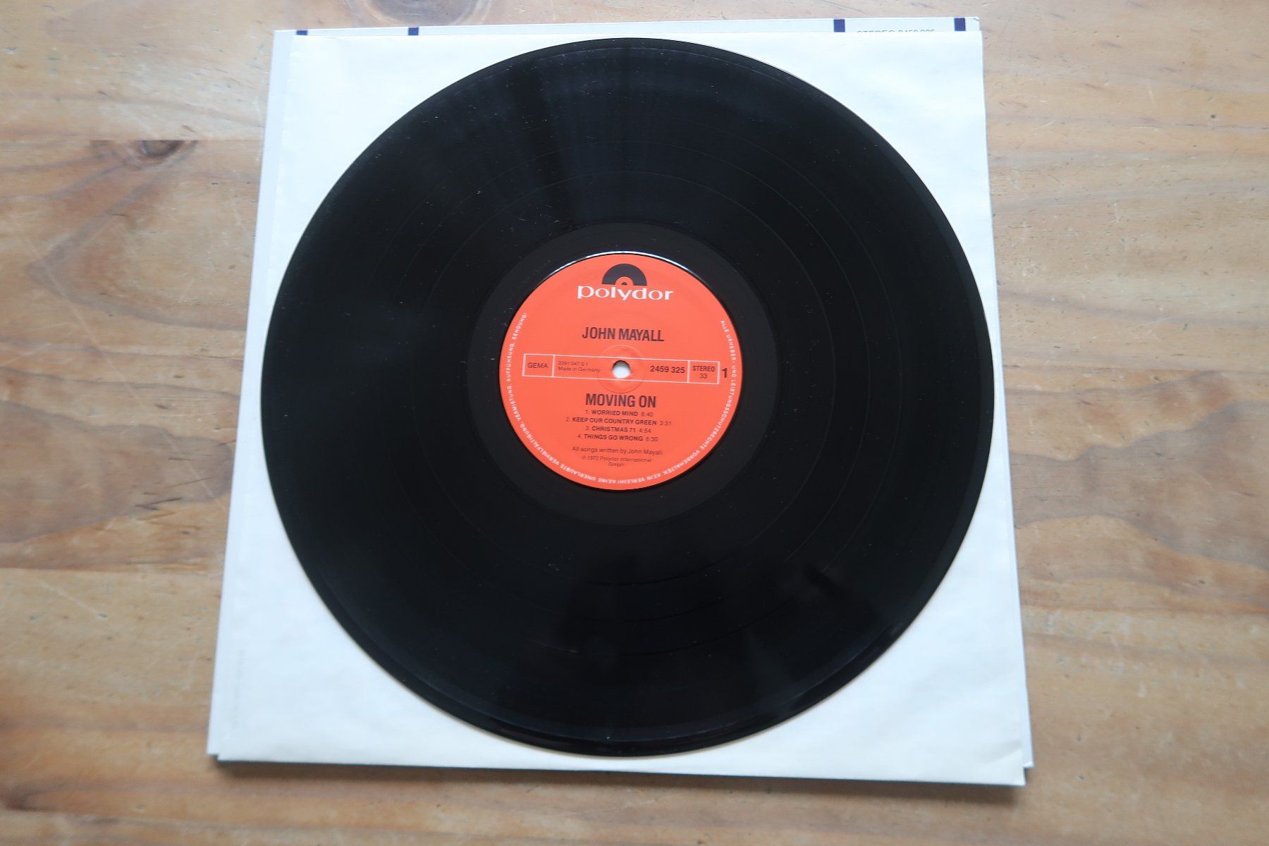 Dischi in vinile: JOHN MAYALL - MOVING ON - VINYL LP – Usato da Basel venduto da Patiscat 3