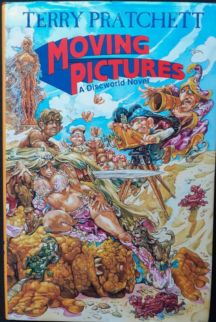 Libri: Terry Pratchett: Moving Pictures, UK First Edition Gollancz – Usato da Oberentfelden venduto da Alice-Books