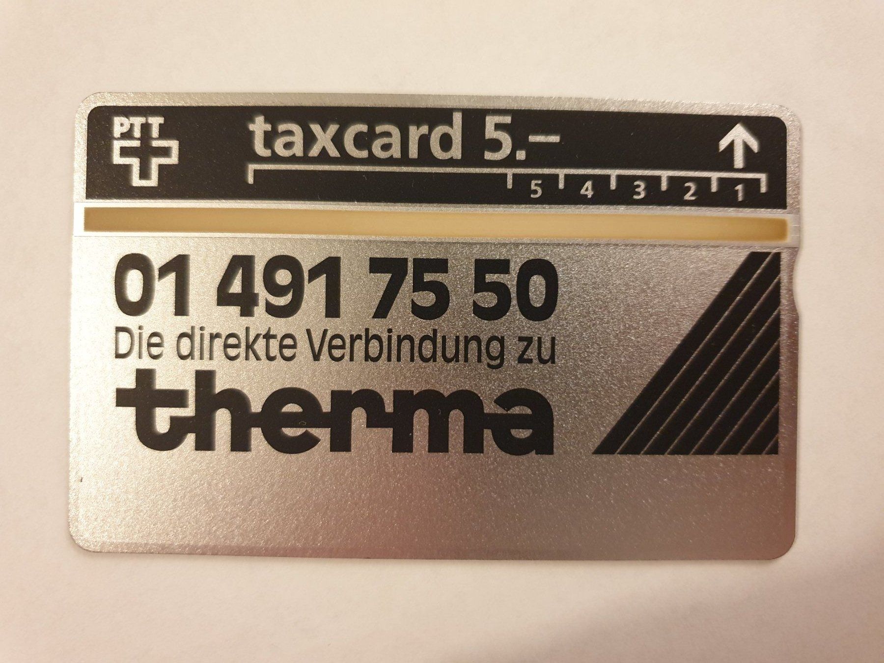 Schede telefoniche: Therma AG 206L ungebr – Usato da Rain venduto da chesz
