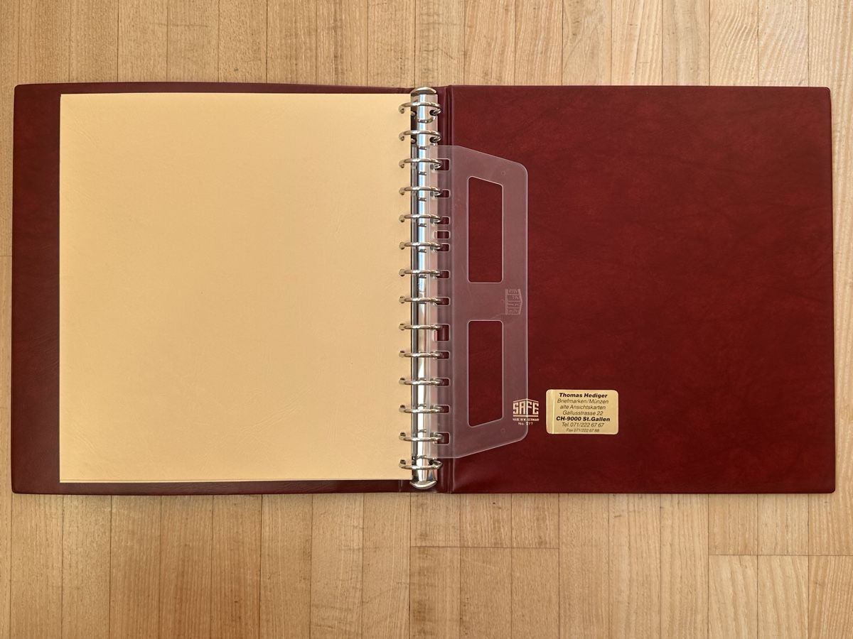 Safe Album: SAFE Ringbinder Morocco, weinrot,  Gebrauchsspuren, 14 Ring- – Usato da Schmitten / FR venduto da Samsara169 4